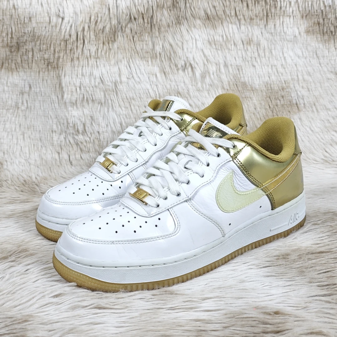 40.5码 正品 AF1 液态金 鞋面鞋舌磨损 9新 公价：2999#090C1