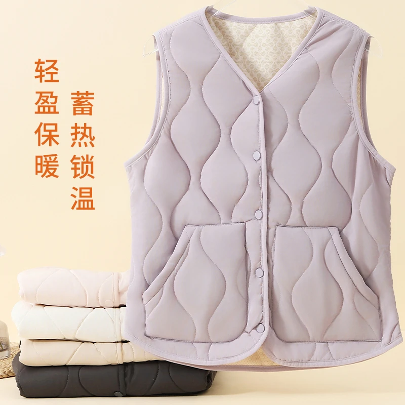 森鹅气绒马甲简约百搭打底无袖女士秋冬款上衣防风面料男士