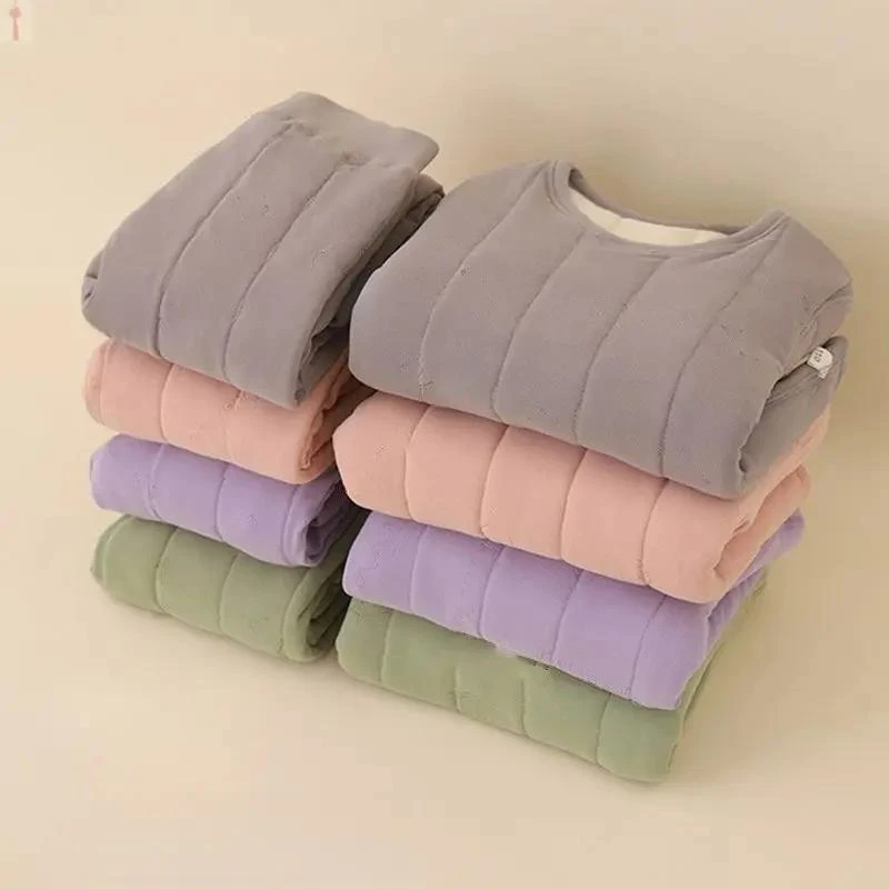 童装儿童保暖内衣套装校服内搭神器男童女童加绒儿童冬季套装