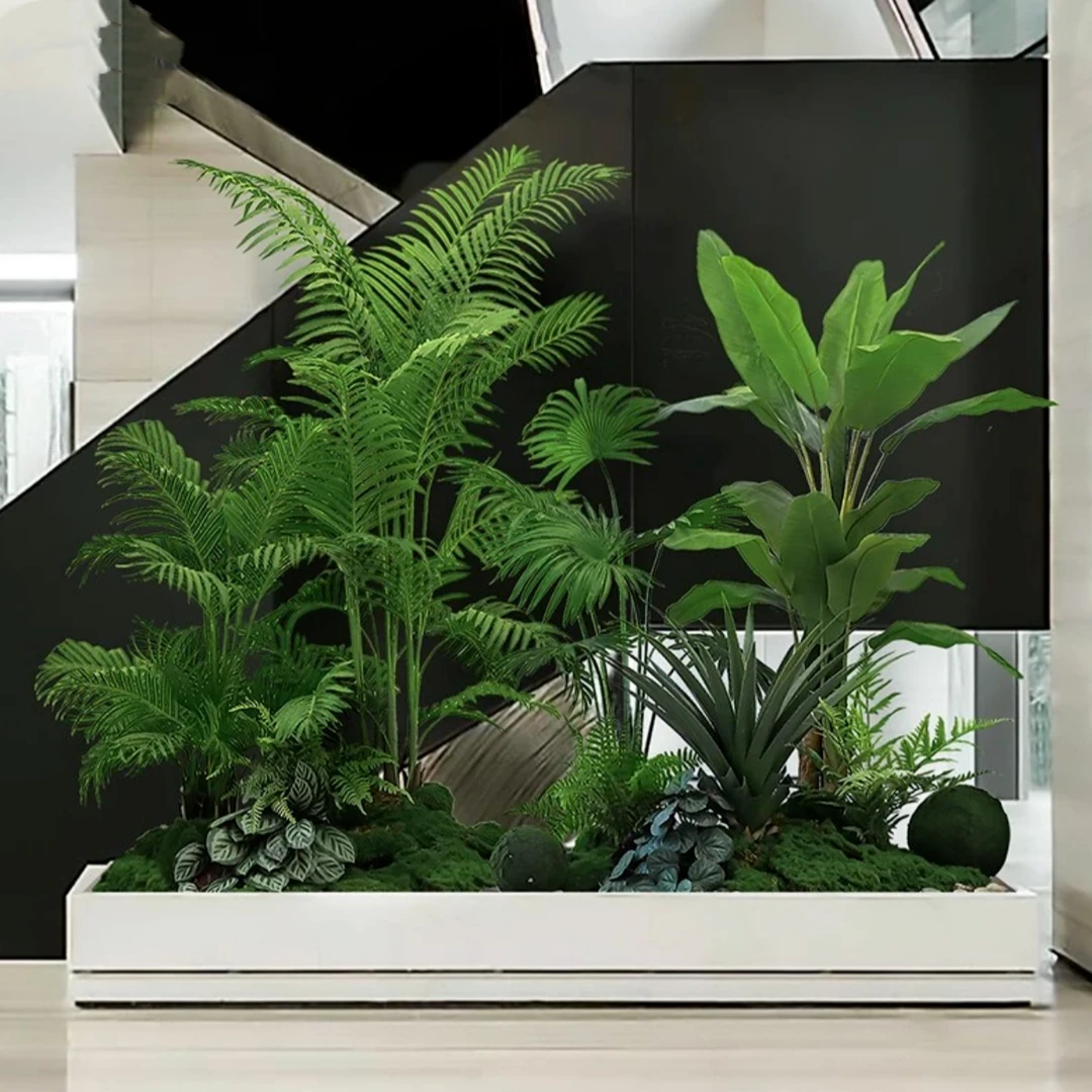 仿真植物芭蕉散尾葵盆栽造景仿生假树商场景观装饰盆景