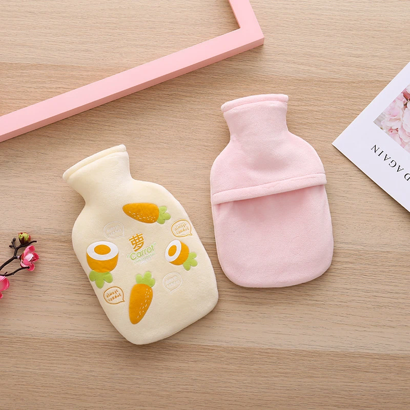 热水袋注水加厚防爆暖宫暖腰腹肚子胀气热敷暖手袋小号女毛绒可爱