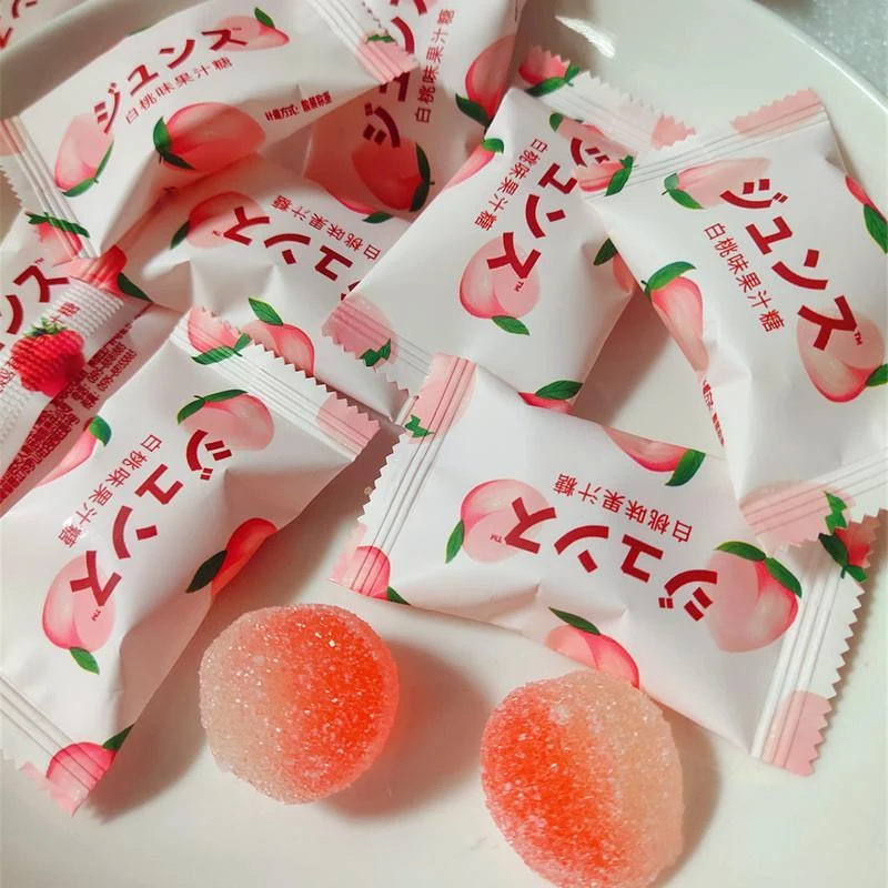 结婚喜糖散装白桃味软糖订婚糖果水果味散称喜宴满月装盘喜宴零食
