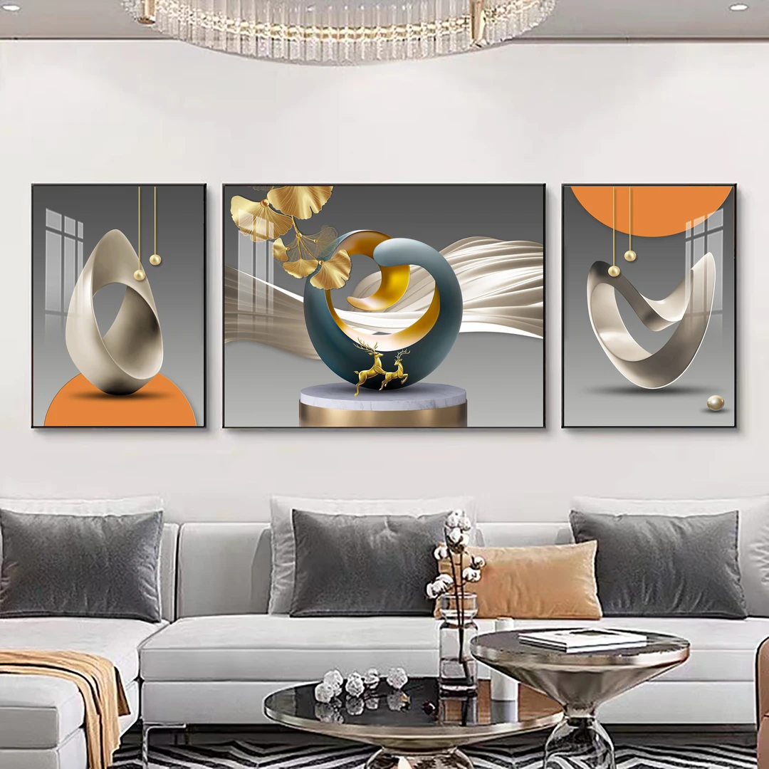 法罗迪【追逐梦想】装饰画墙壁高端上档次客厅背景墙挂画沙发壁画