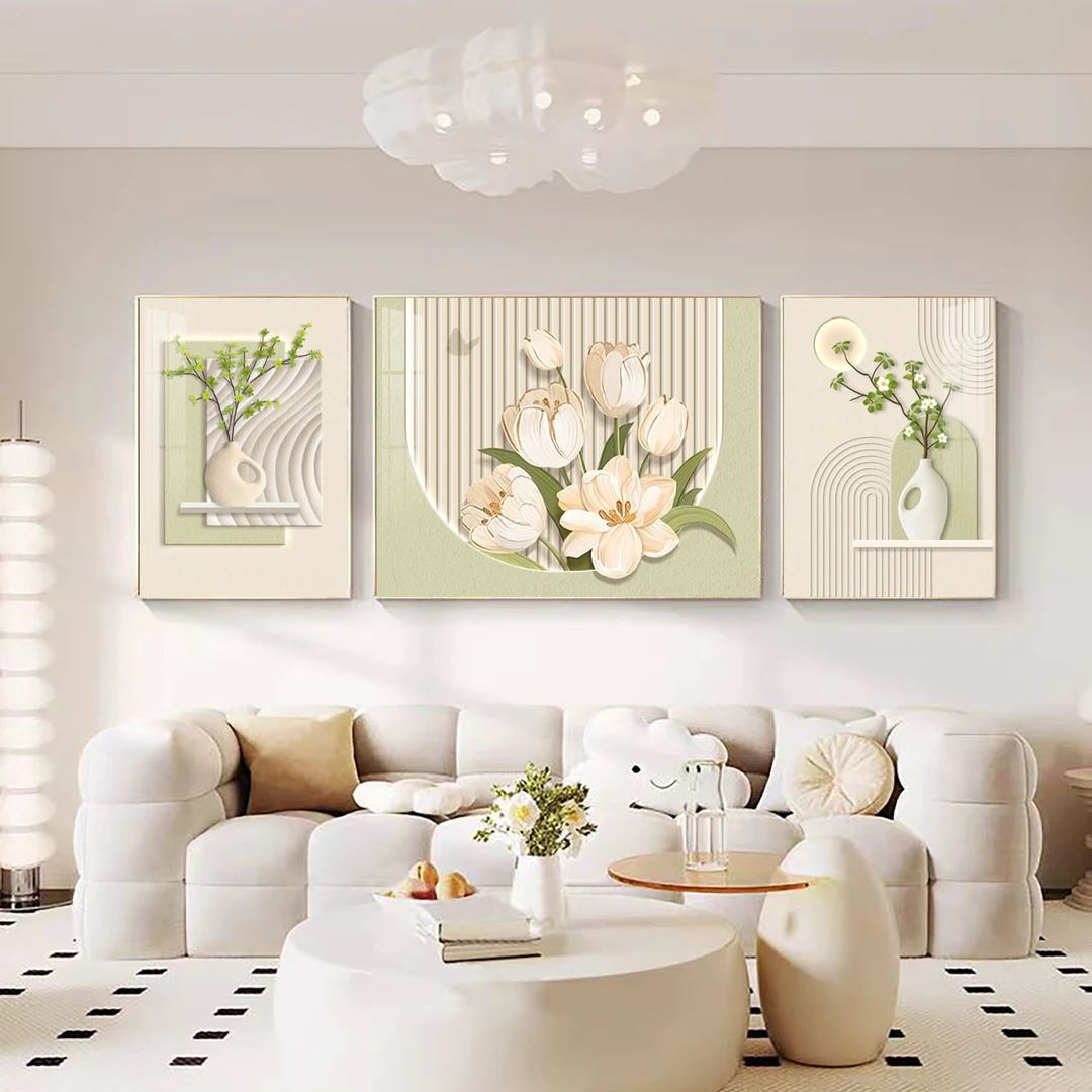 【漫漫】新款客厅装饰画大气高档客厅背景墙挂画沙发轻奢高级装饰