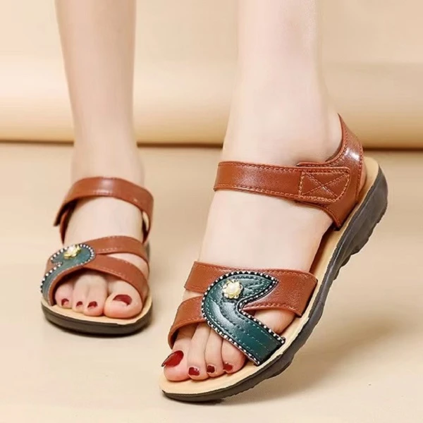 妈妈凉鞋夏季新款鞋透气两用百搭凉拖鞋时尚妈妈鞋软底