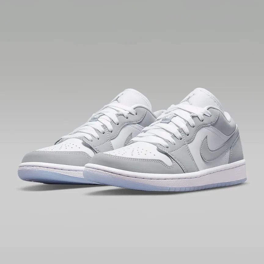 NIKE/耐克AJ女小迪奥灰白灰复古女款低帮篮球鞋DC0774-105高能感
