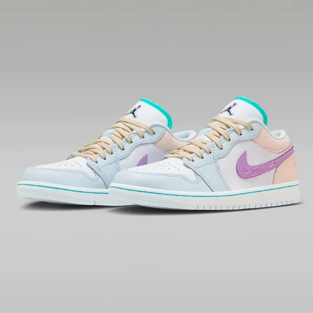 NIKE耐克正品耐克AIRJORDANLOW低帮aj女鞋潮流板鞋FV3623-151蓝白