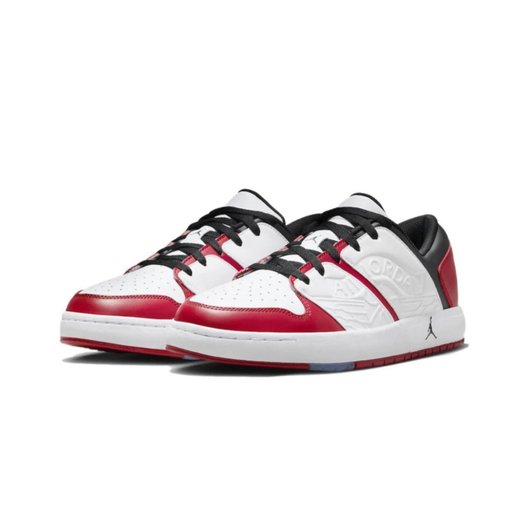 NIKE/耐克JORDANNULOW男款红白复古休闲鞋白红低帮板鞋DV5141-611