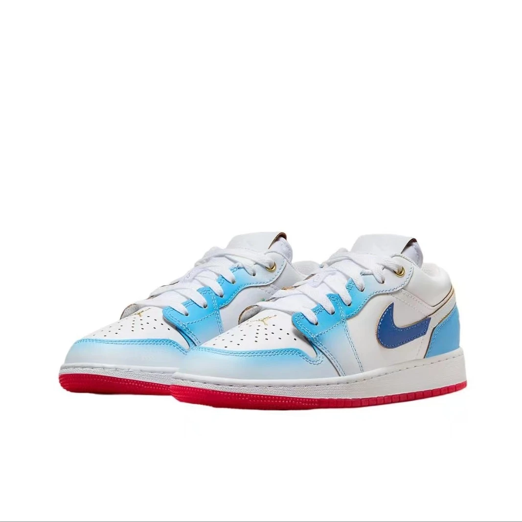 NIKE/耐克AIRJORDAN1LOWGS女款舒适百搭红蓝低帮休闲鞋FN8895-141