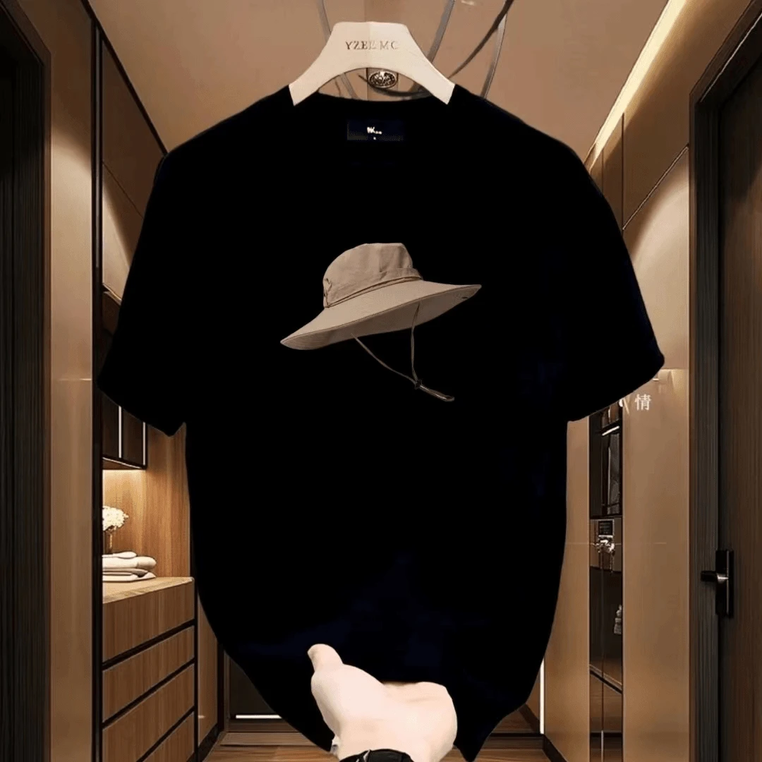 潮流痞帅重磅纯棉高档短袖T恤夏季男女款美式街头宽松圆领上衣