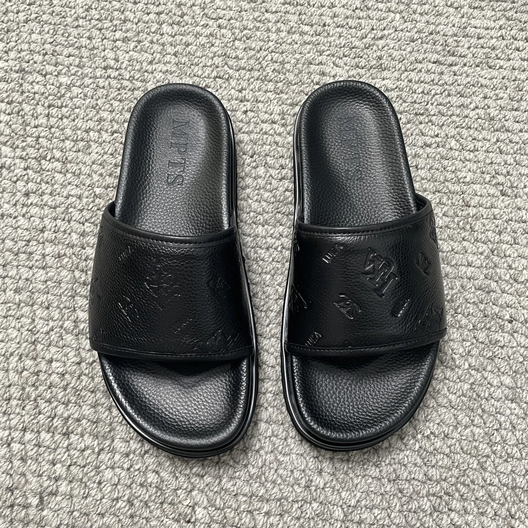 铭品添尚2023男士舒适时尚休闲一字拖经典简约#556-2