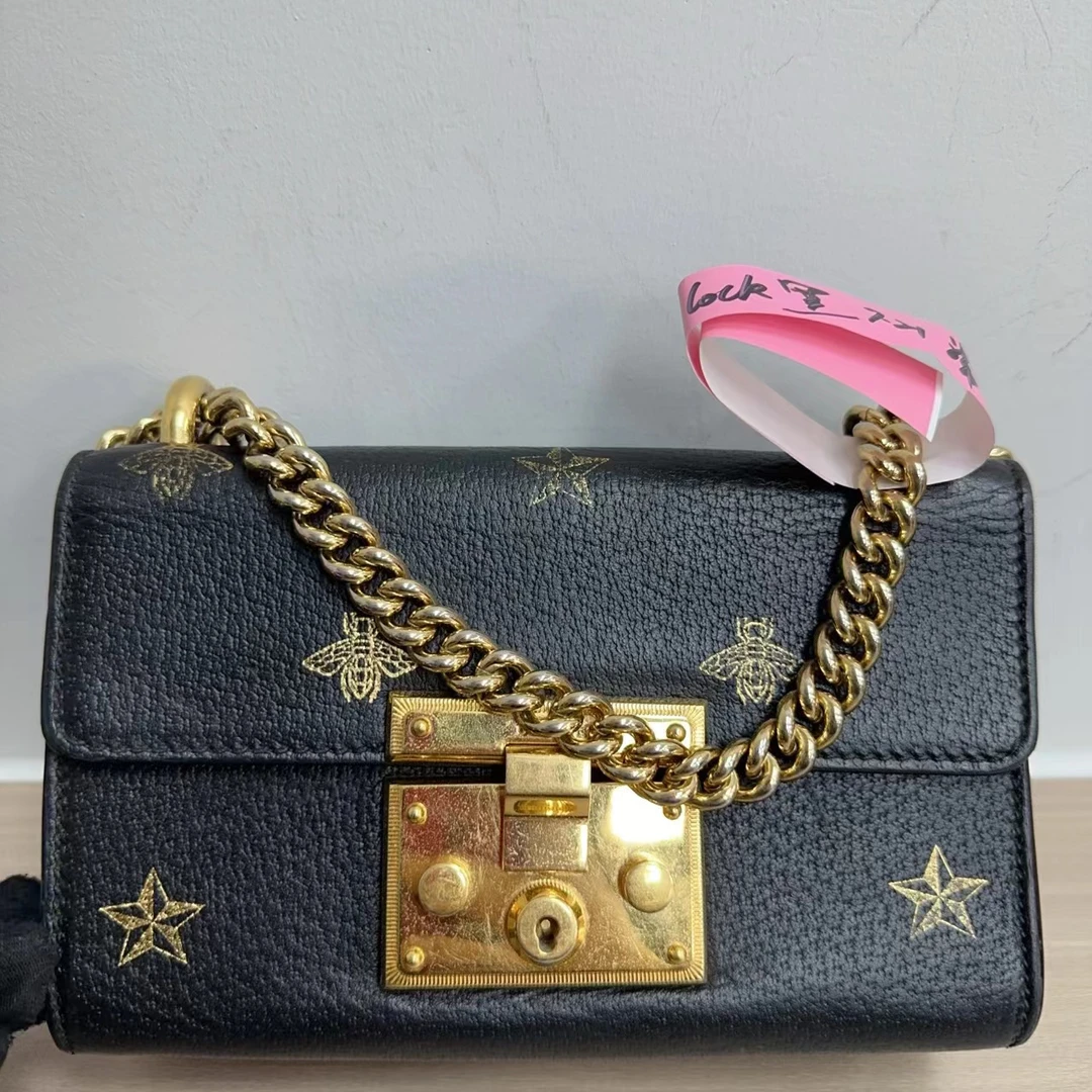 95新 GUCCI/古驰 GUCCI 月光宝盒全皮蜜蜂