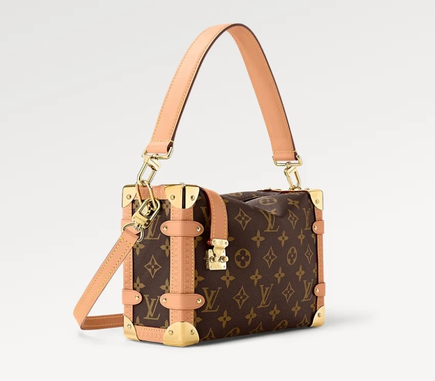 99新 LouisVuitton/路易威登 老花软盒子 宁宁trunk clutch斜挎包