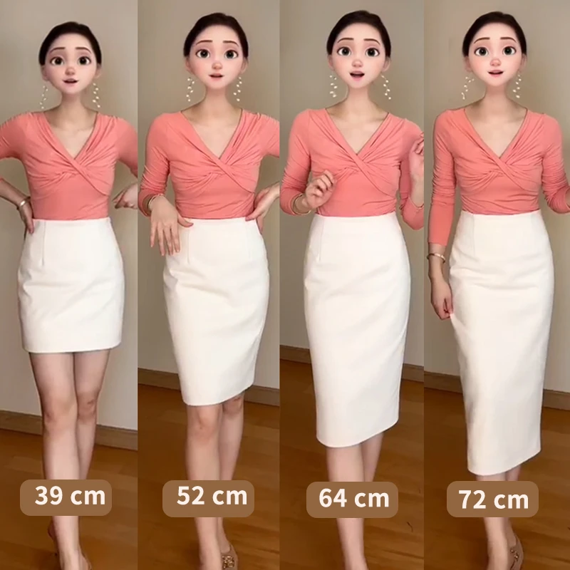 毛呢半身裙包臀裙显瘦气质半身裙职业裙子高腰ol职业装修身一步裙