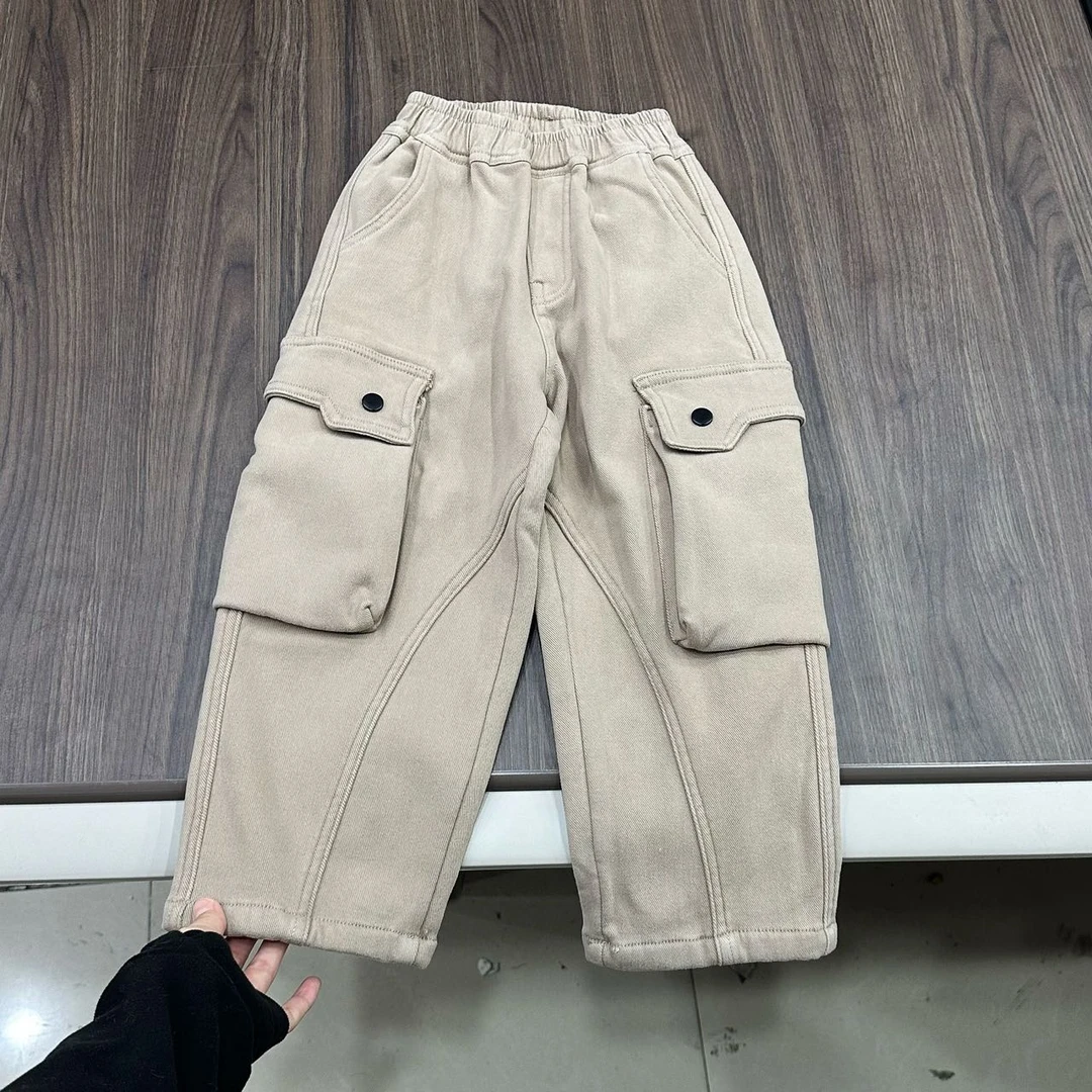 39083高端专享秋冬款工装裤奶茶色