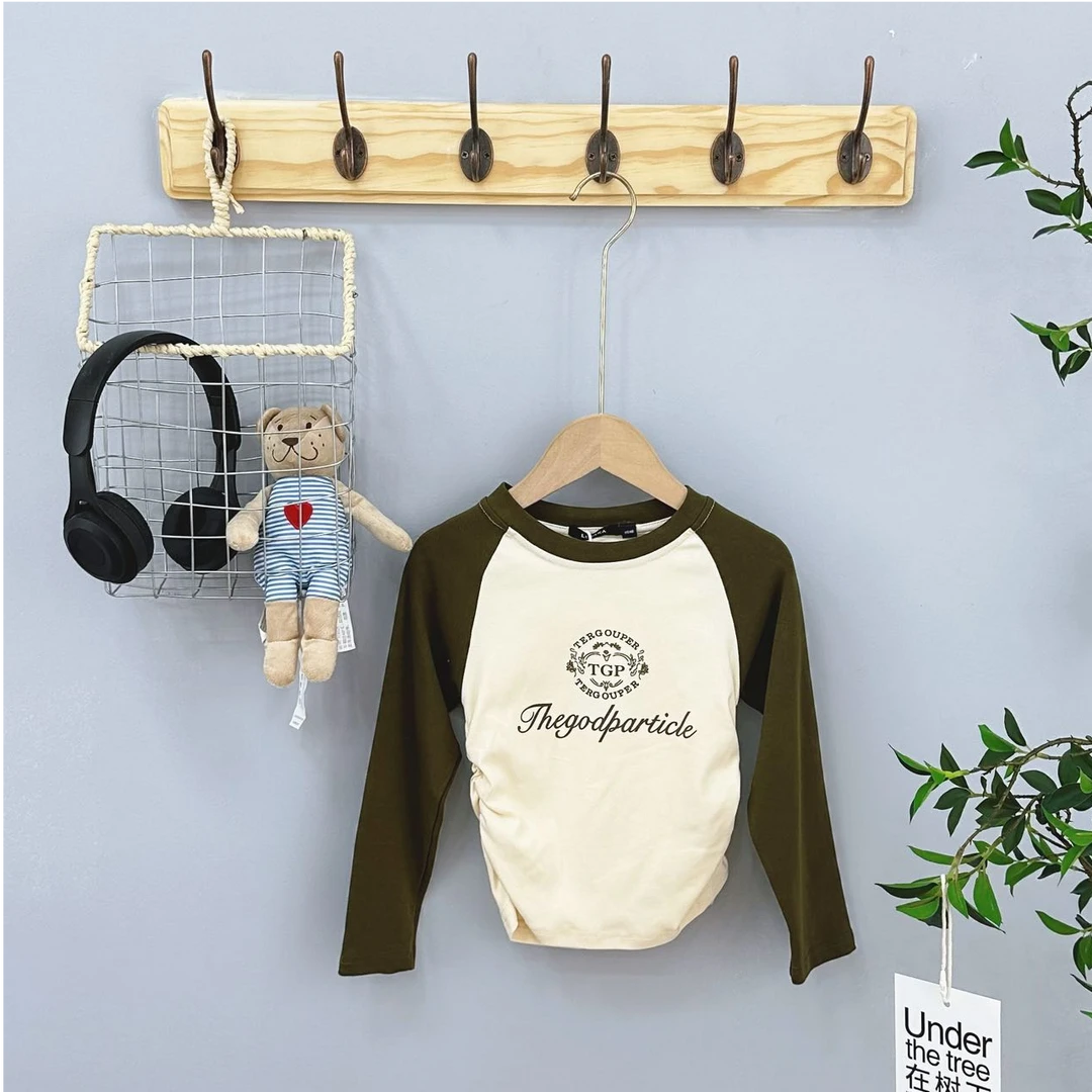 2914高端专享春秋款长袖T恤杏色