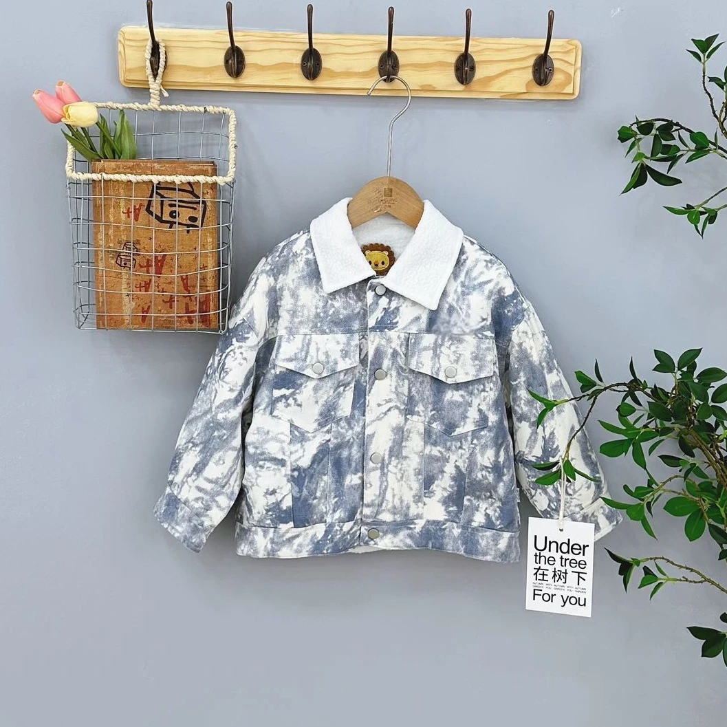 6595高端专享儿童秋冬外套蓝色