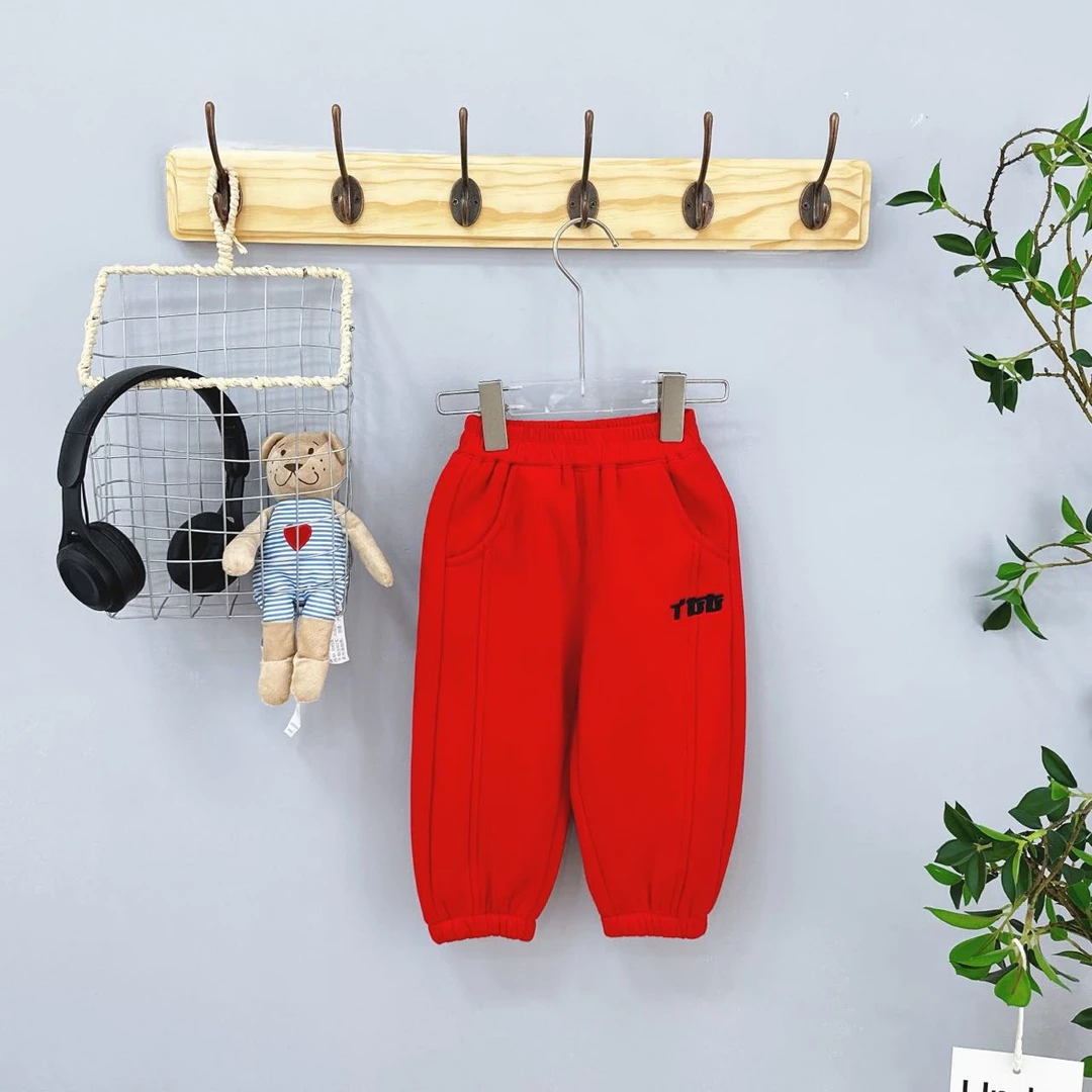 D1-CF23676高端专享TGG绣花针织裤红色