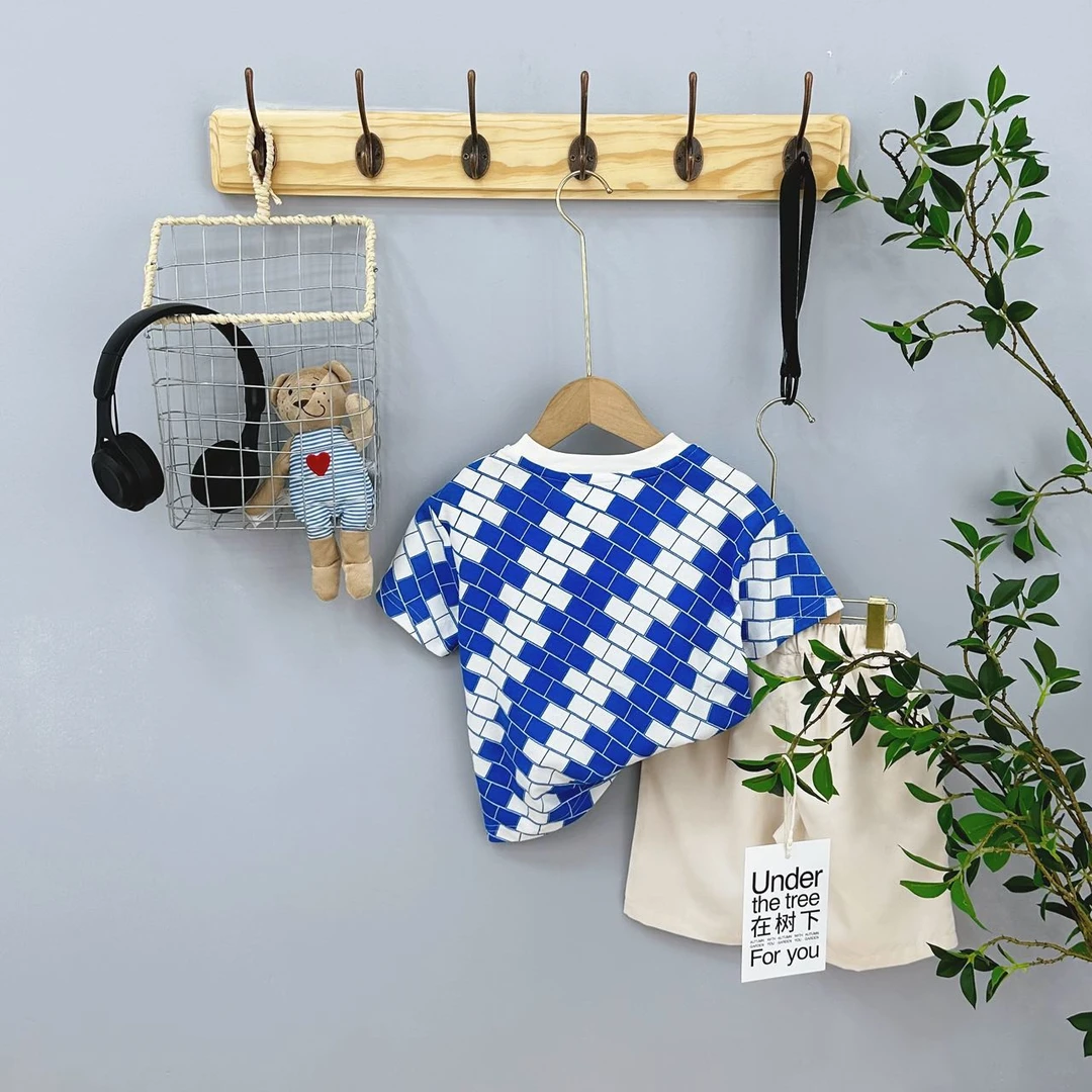 318高端专享夏款休闲套装蓝色