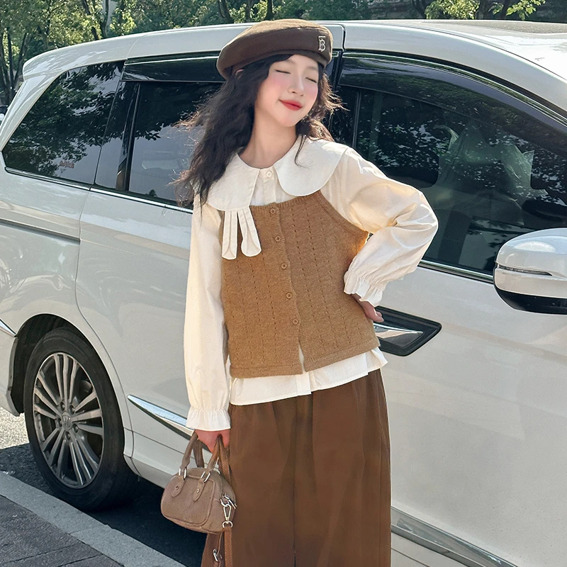 女大童套装12-15岁洋气套装儿童套装女2024新款爆款时尚潮流秋季