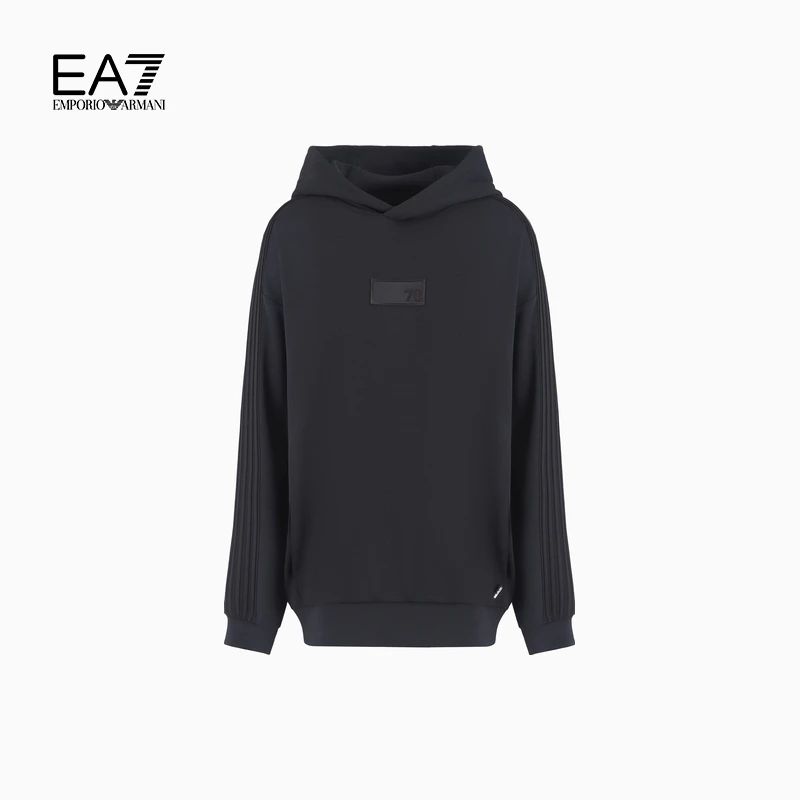 TC-EMPORIO ARMANI/阿玛尼EA7/男女同款弹力宽松长袖连帽休闲卫衣