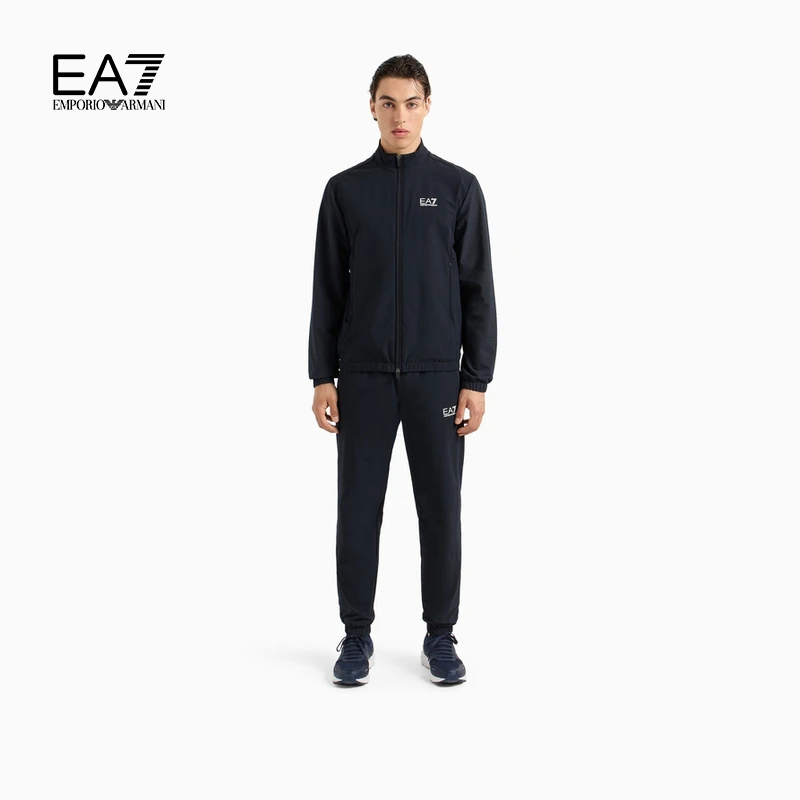 TC-EMPORIO ARMANI/阿玛尼EA7/男士字母拉链开衫长裤网球运动套装
