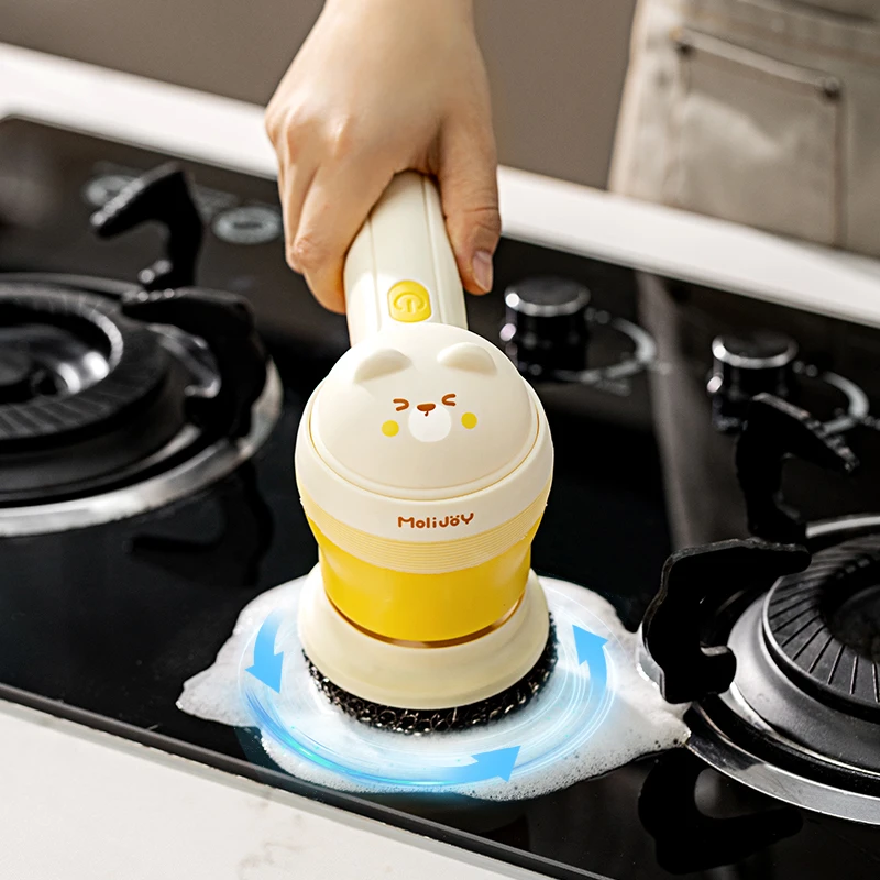 电动清洁刷多功能刷子无线清洗刷灶台刷锅去污家用自动清洁刷洗锅