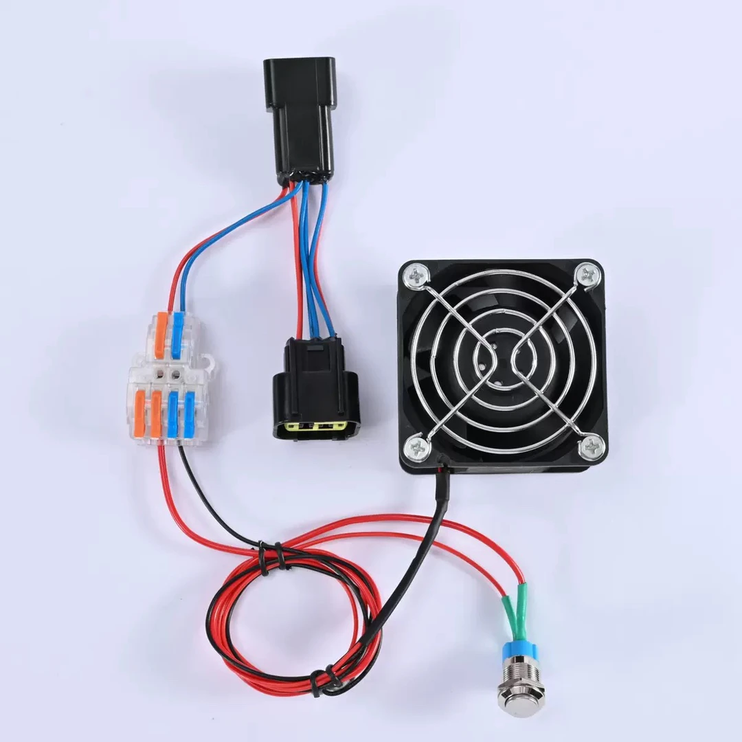 九号开关暴力散热风扇N系M系F系C系E系机械师全系通用尾灯取直上