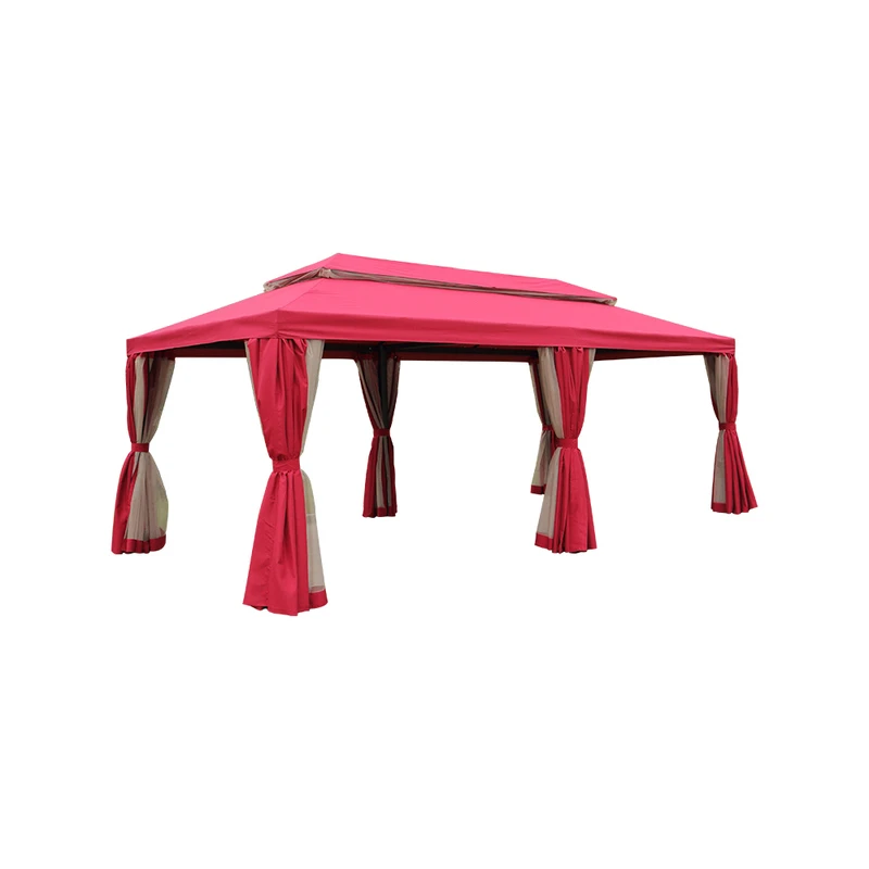 户外遮阳棚防雨庭院停车四角大伞帐篷防晒广告活动摆摊铝合金凉亭