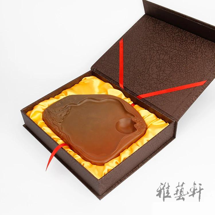 雅艺轩制砚厂平步青云澄泥砚