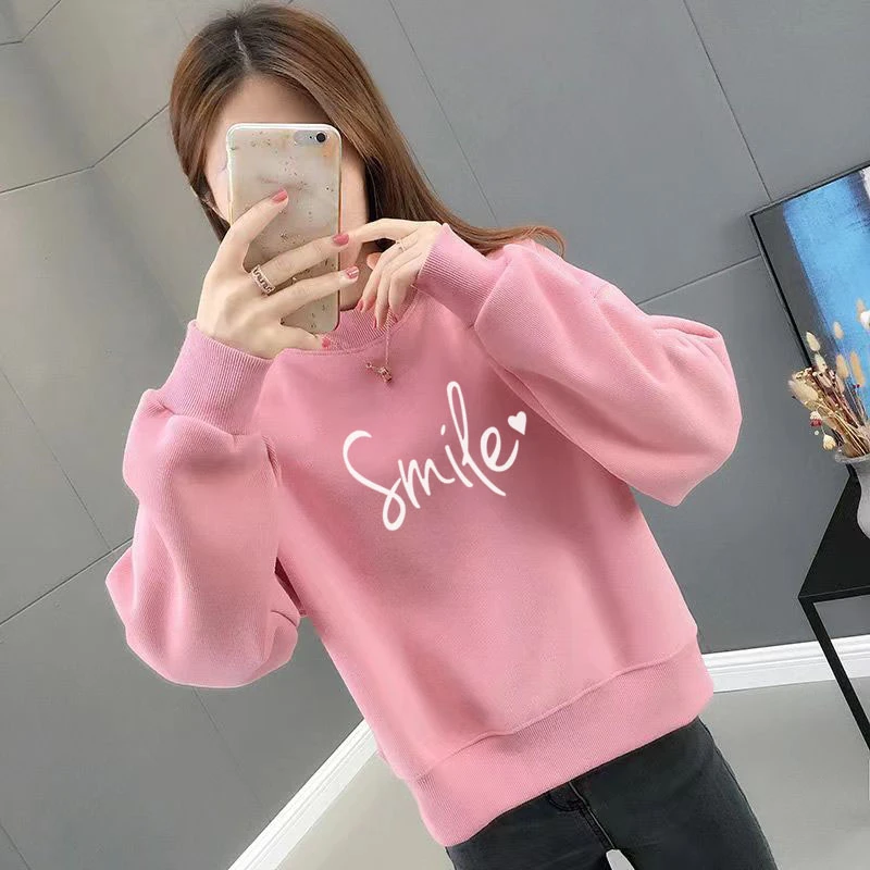 卫衣上衣宽松圆领韩版秋冬春秋洋气短款时尚百搭显瘦休闲ins秋季