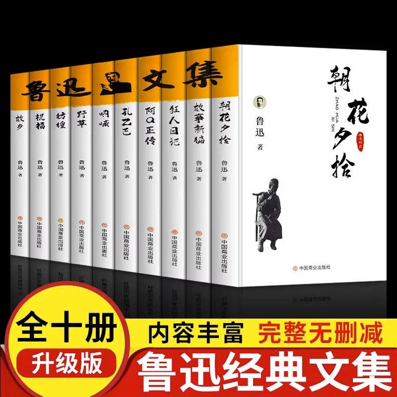 鲁迅全集10册 作品集鲁迅文集的经典书籍 朝花夕拾呐喊狂人日记