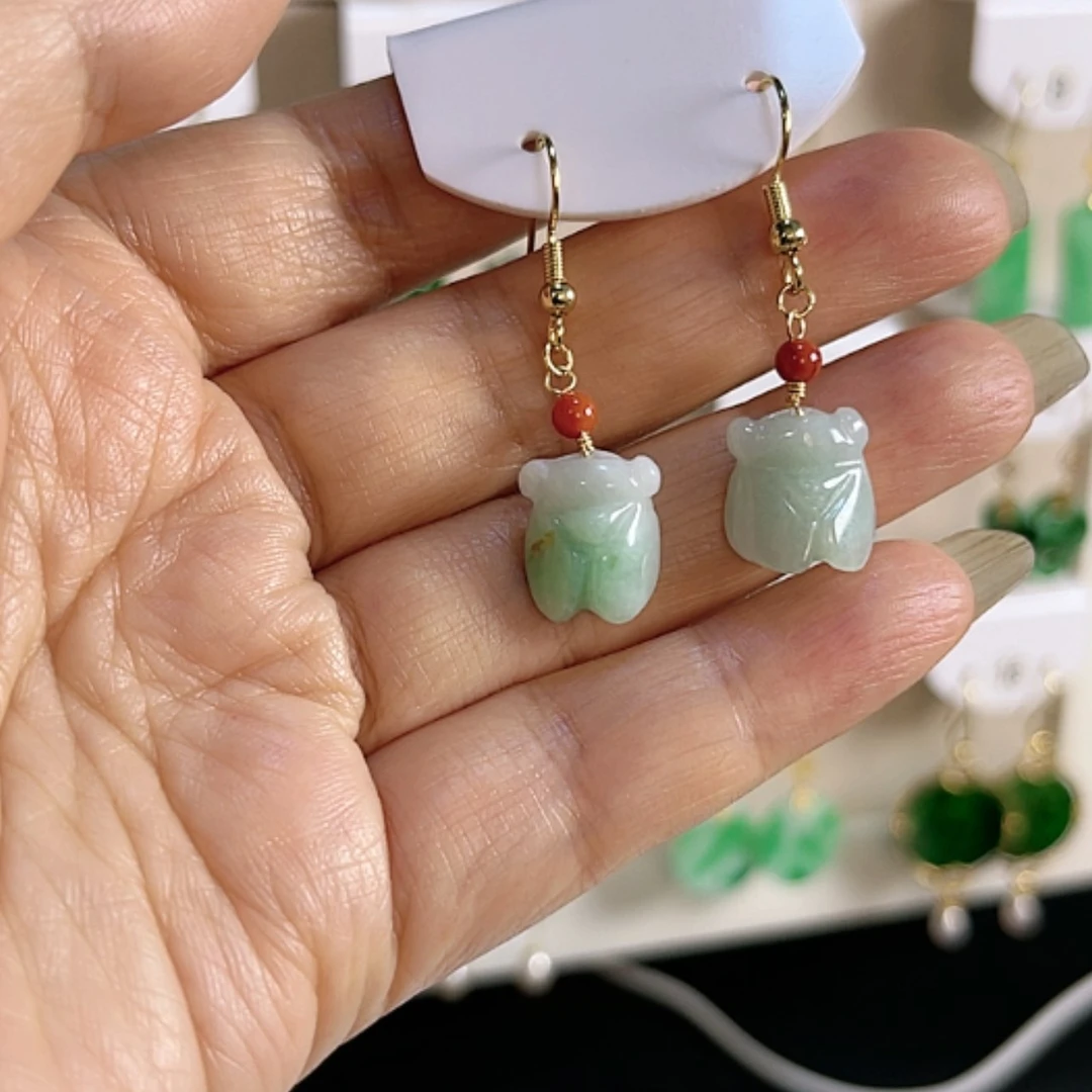 【闪购商品】翡翠耳饰未镶嵌