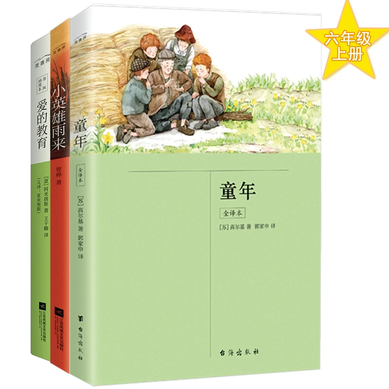 【当当】六年级上册 快乐读书吧：童年、爱的教育、小英雄雨来（