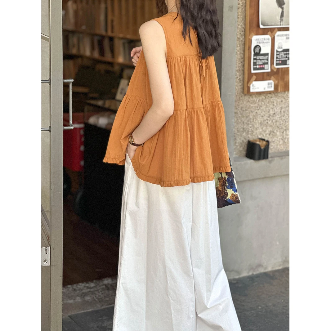 2024春夏新款无袖洋气包臀条纹衬衫入秋爆款时尚春夏格子白衬衫