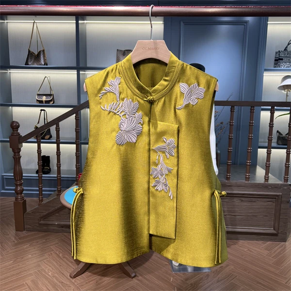 KK&MERRY（芳华）气质独特超好看减龄新中式国风马甲上衣KKDD192