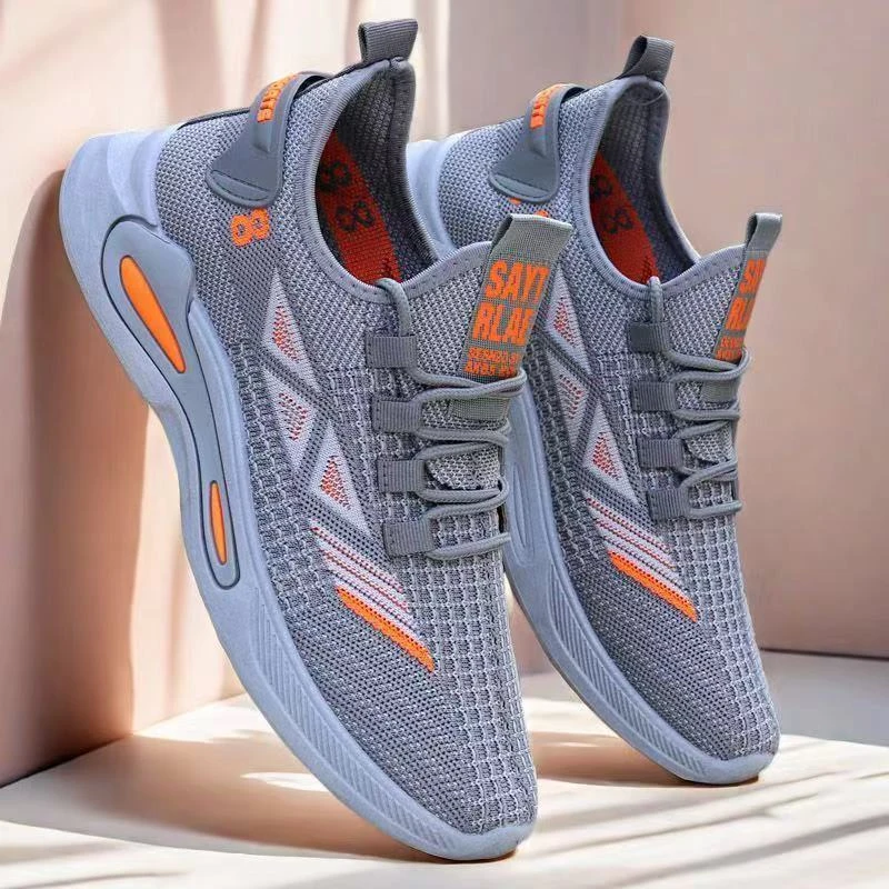 轻便网面鞋男夏季爆款一脚蹬懒人鞋软底防滑休闲运动鞋薄款透气男