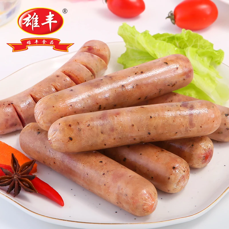 雄丰烤肠500g×4包共40根火山石地道肠热狗肠肉肠烧烤香肠囤货