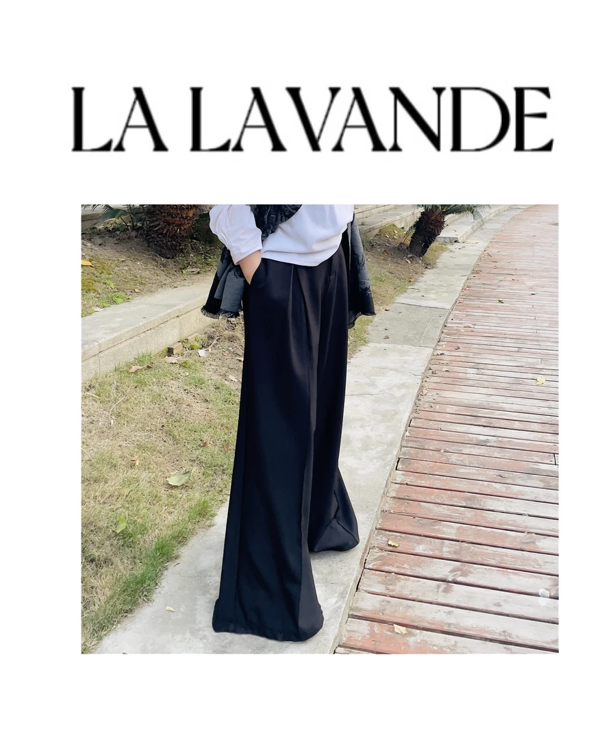 814 遮丑神裤 显瘦显腿长 时尚气质女神 百搭阔腿裤 高腰裤连衣裙