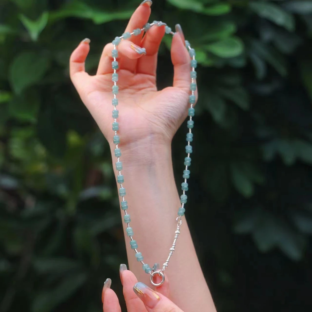 晚颂 高货万能百搭链 天然A货翡翠手链 简约 多样性发 KBR0614003