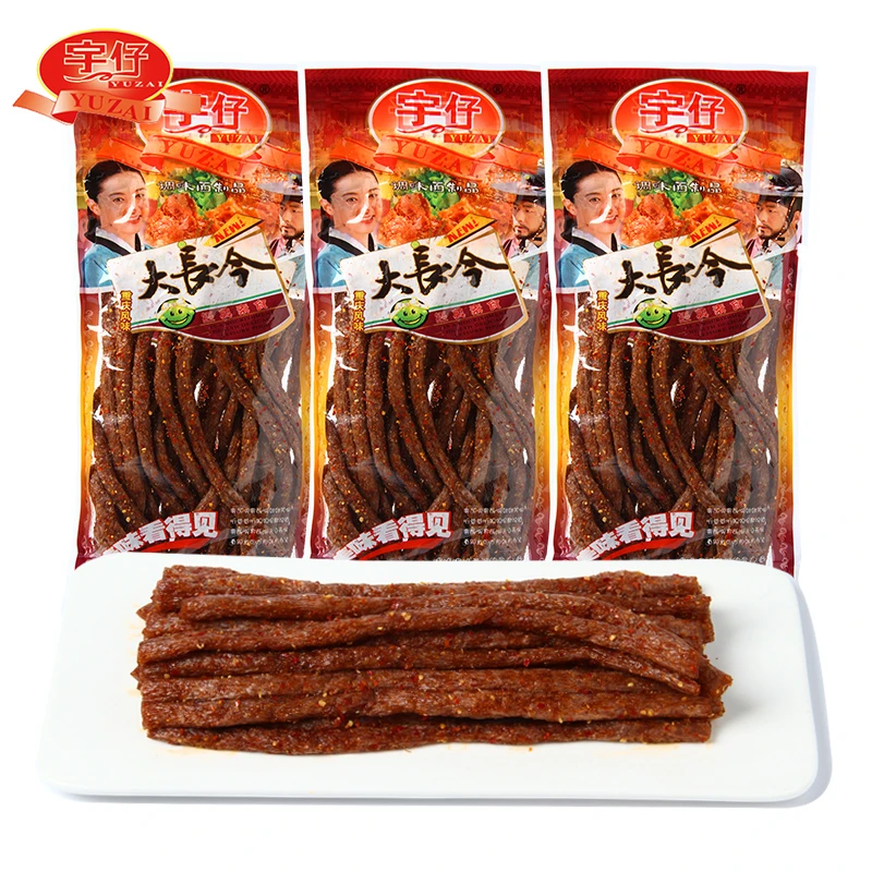 宇仔大长筋辣条网红零食8090后回忆儿时怀旧湖南麻辣小包装小时