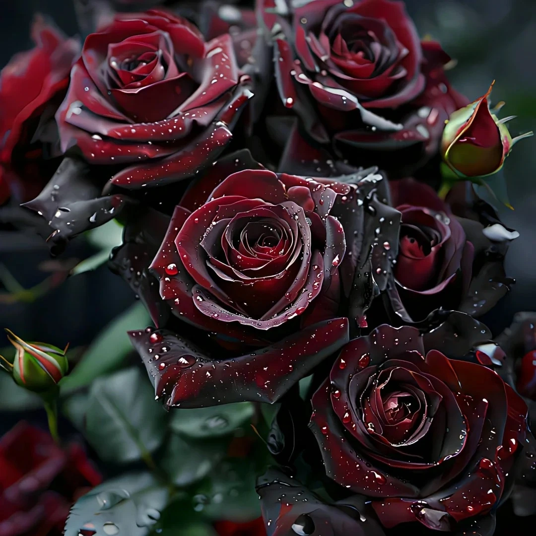 玫瑰老桩【黑巴克】花苗室内外盆栽地栽四季开花好养活花卉月季植物