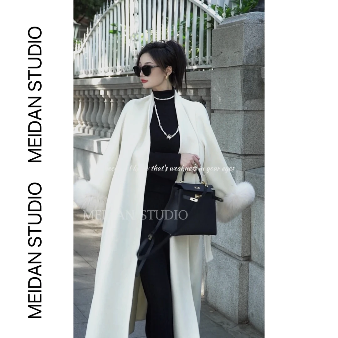 MD【白月光】澳毛驼绒双面羊绒大衣