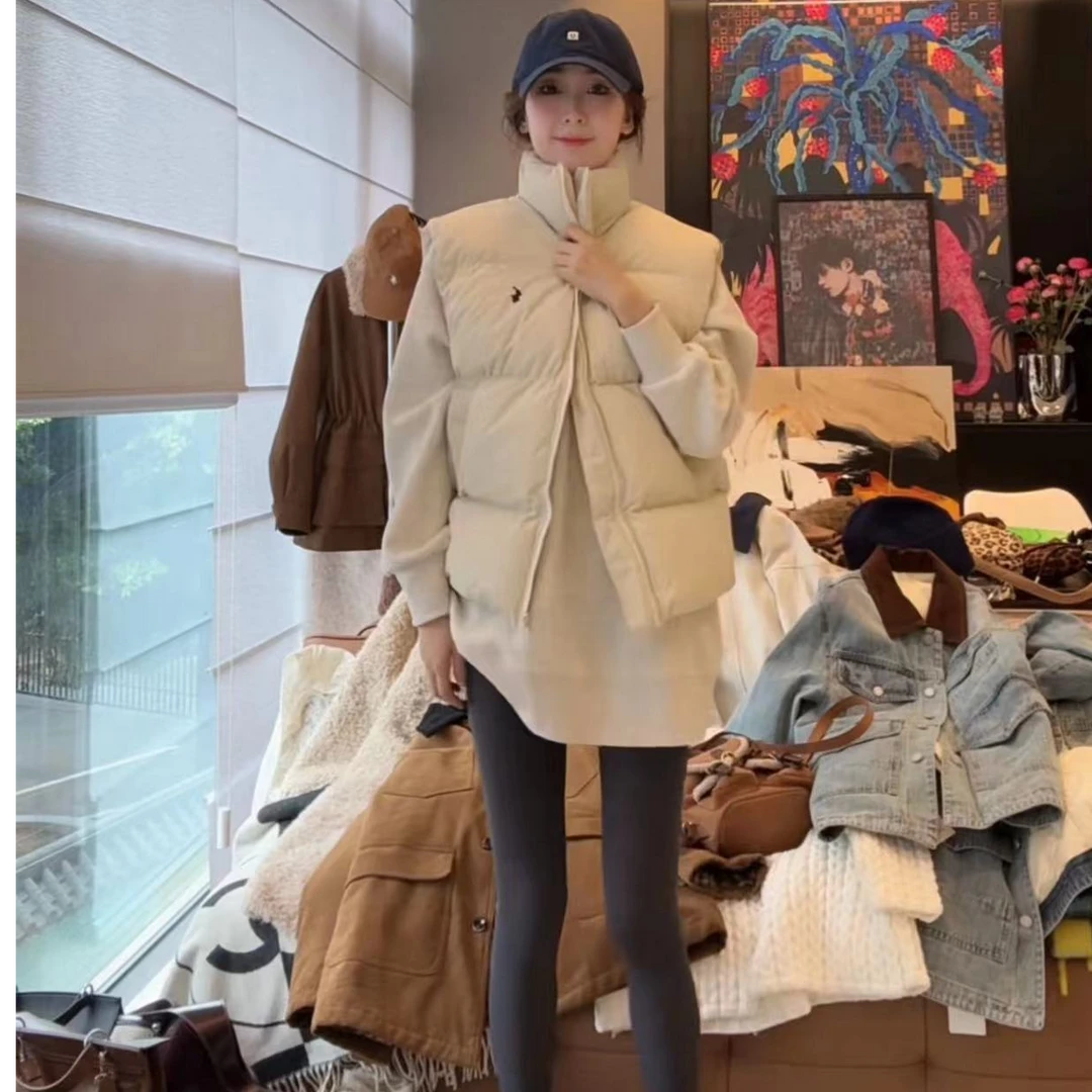 徐靖靖【刺绣马甲】XH2411033冬季高档时尚舒适高级感保暖棉马甲