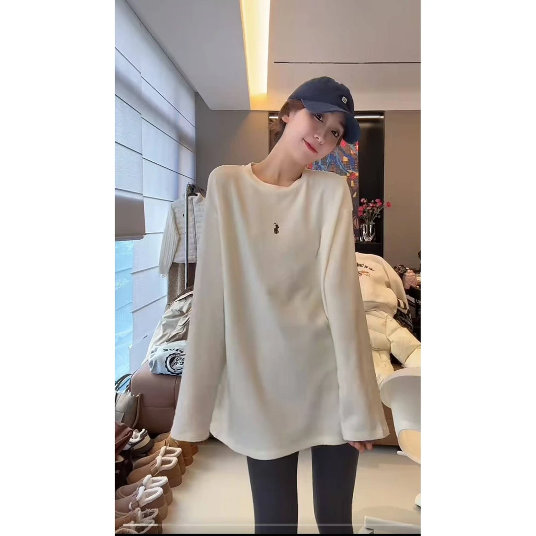 徐靖靖【纯净打底】2411219长袖高端加绒舒适时尚保暖秋冬季打底