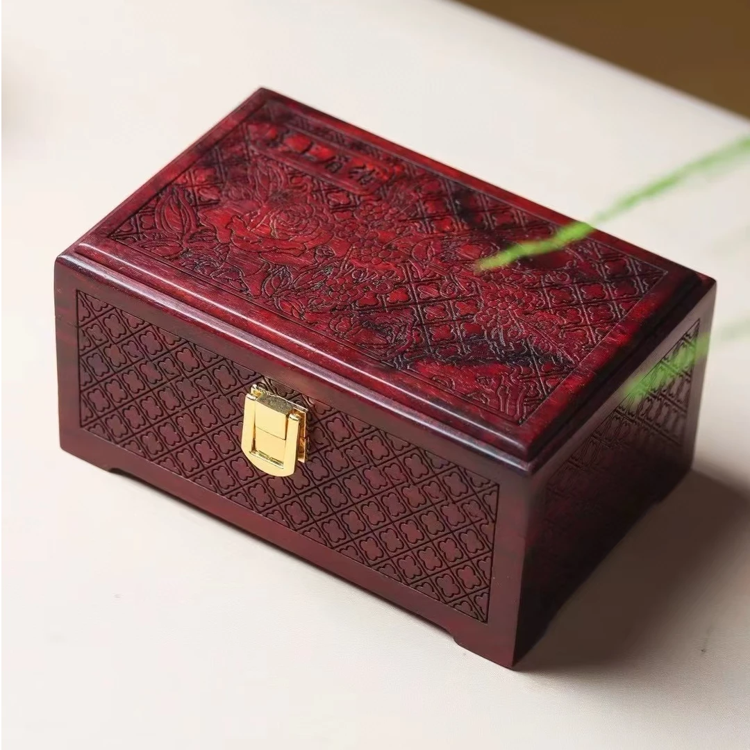 非洲小叶紫檀喜上眉梢收纳盒