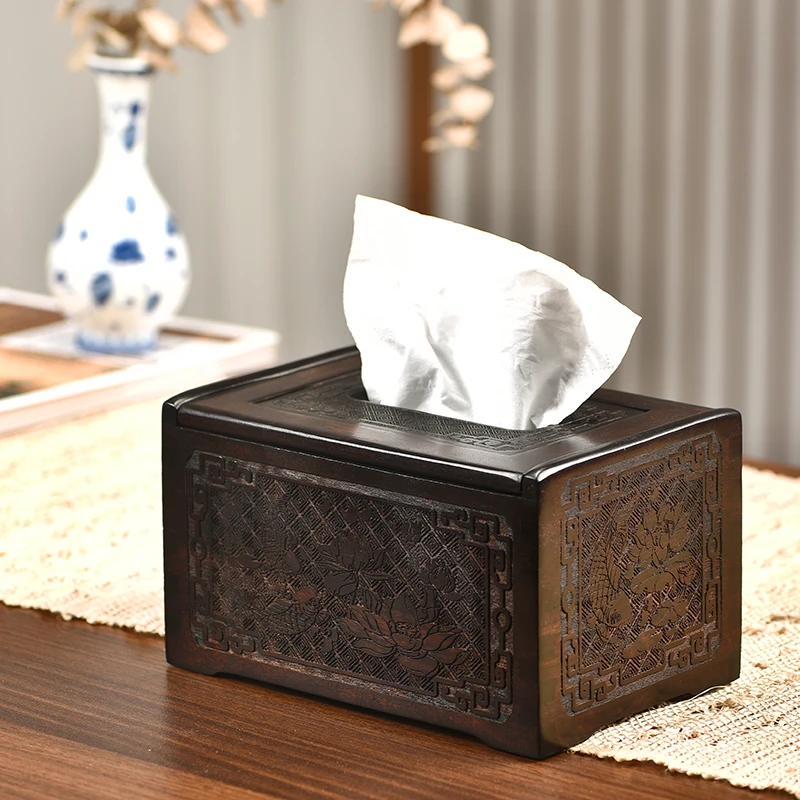 老挝红酸 枝桌面茶几纸巾盒抽纸盒