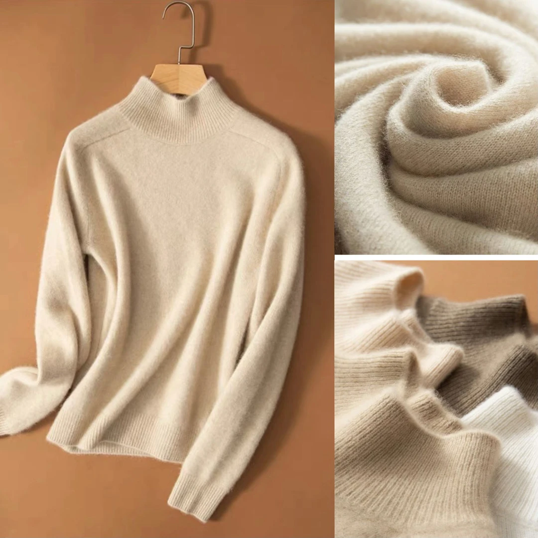 GYY101-200 秋冬新款全羊毛加厚百搭网红宽松毛衣