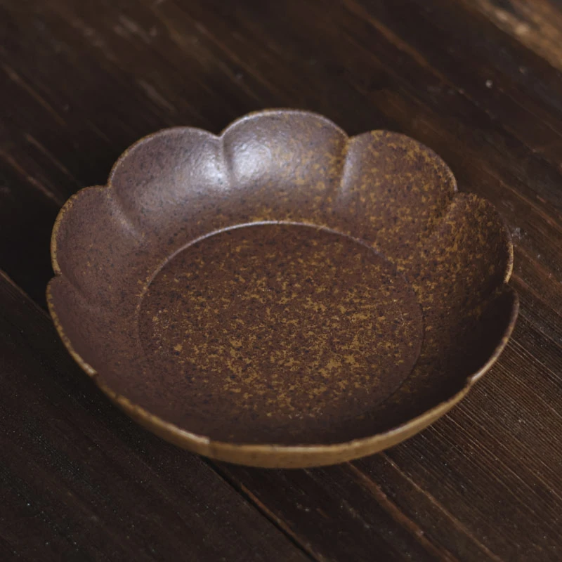 奇遇记 灰念原矿老岩泥酱釉梅落壶承（Q2427）