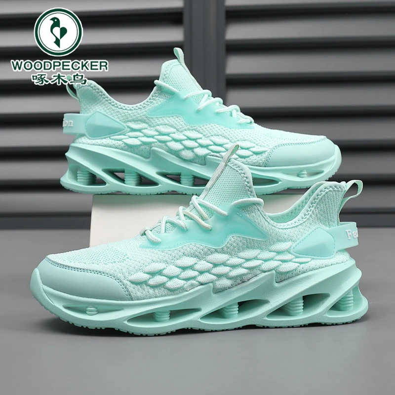 啄木鸟官方正版男鞋夏季爆款透气防臭运动潮鞋男士休闲百搭网面鞋